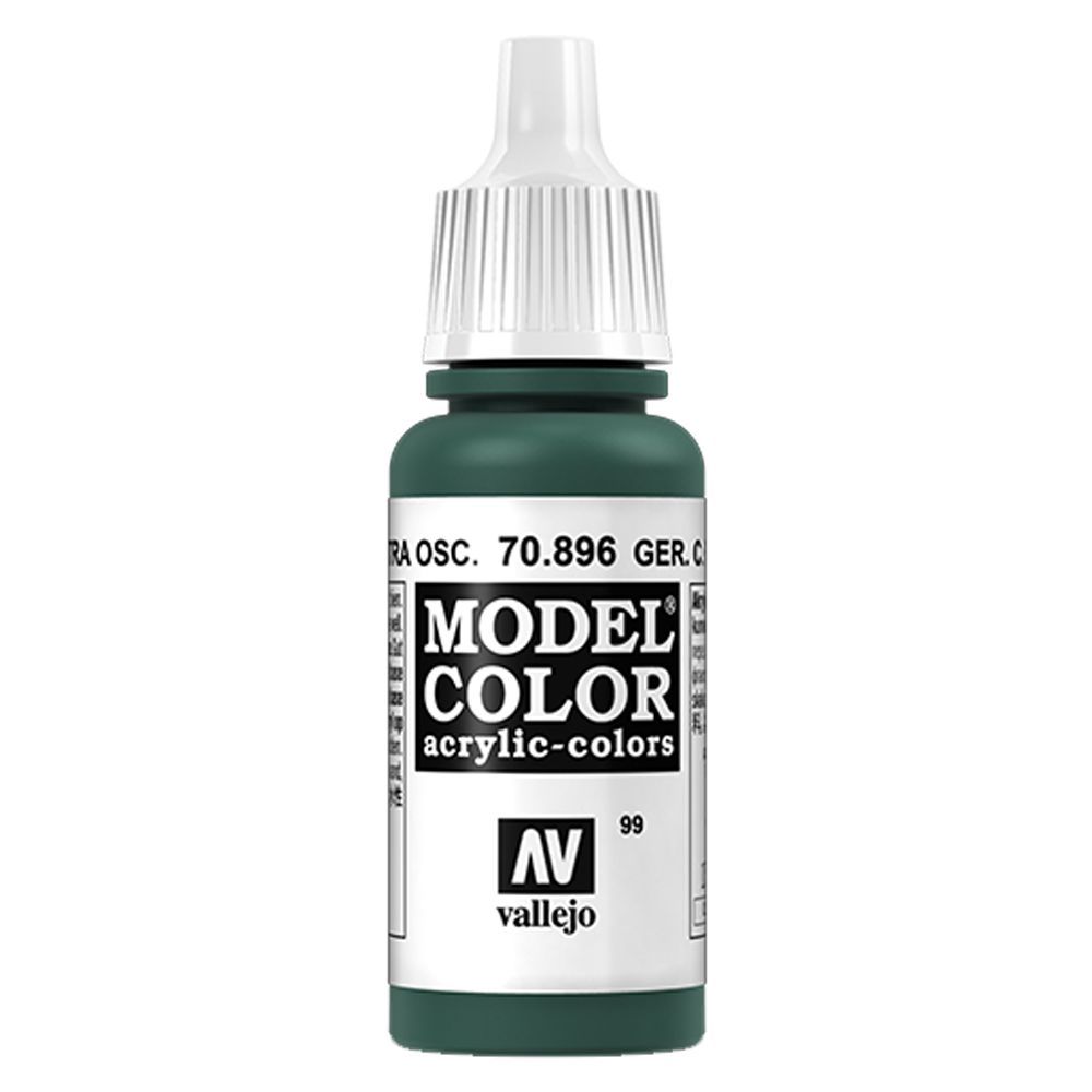 Vallejo Color Paint 17ml German Camouflage Extra Dark Green