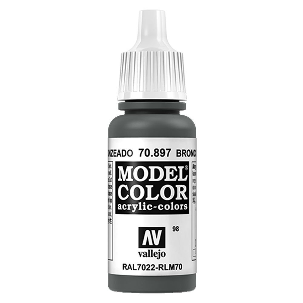 Vallejo - 70.897 Model Color Paint 17ml - Bronze Green