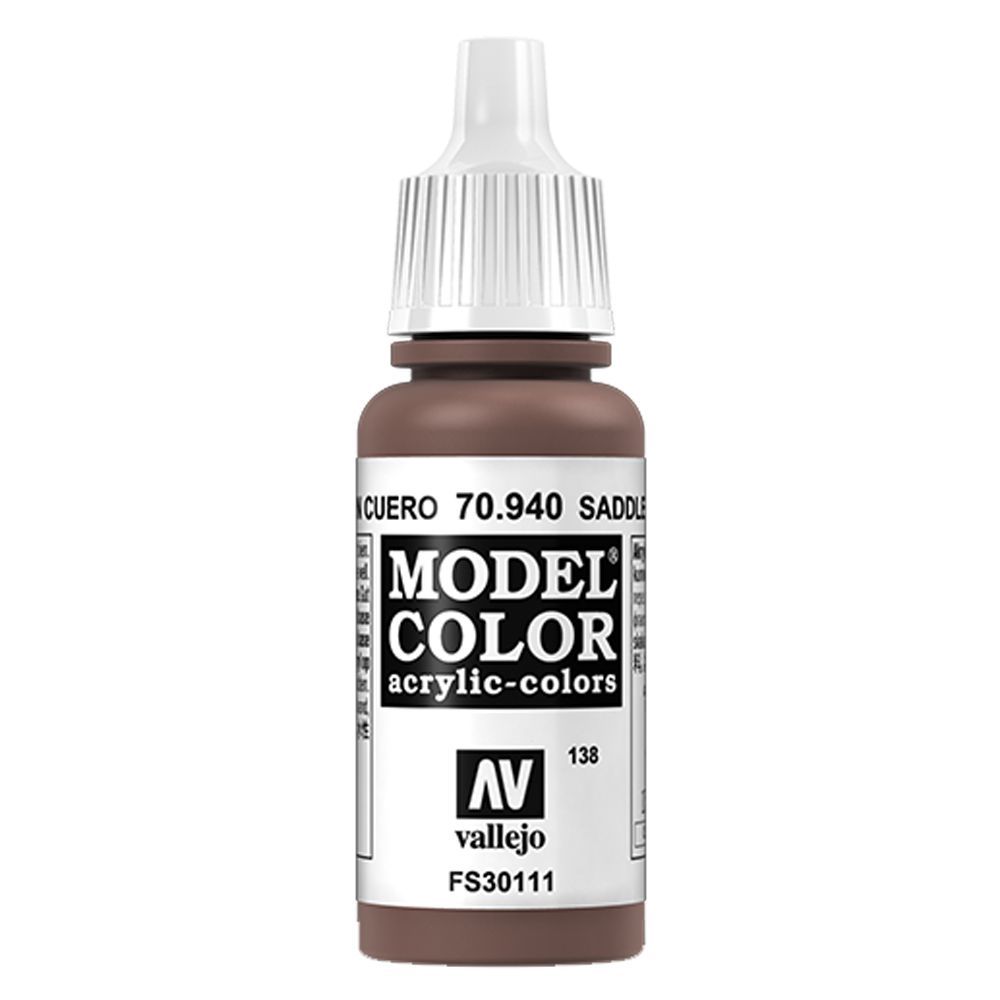 Vallejo - 70.940 Model Color Paint 17ml - Saddle Brown