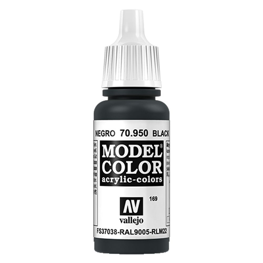 Vallejo - 70.950 Model Color Paint 17ml - Black