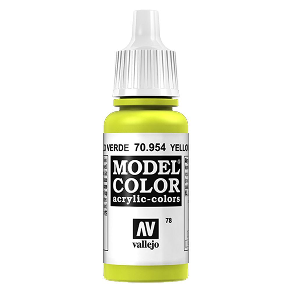 Vallejo - 70.954 Model Color Paint 17ml - Yellow Green