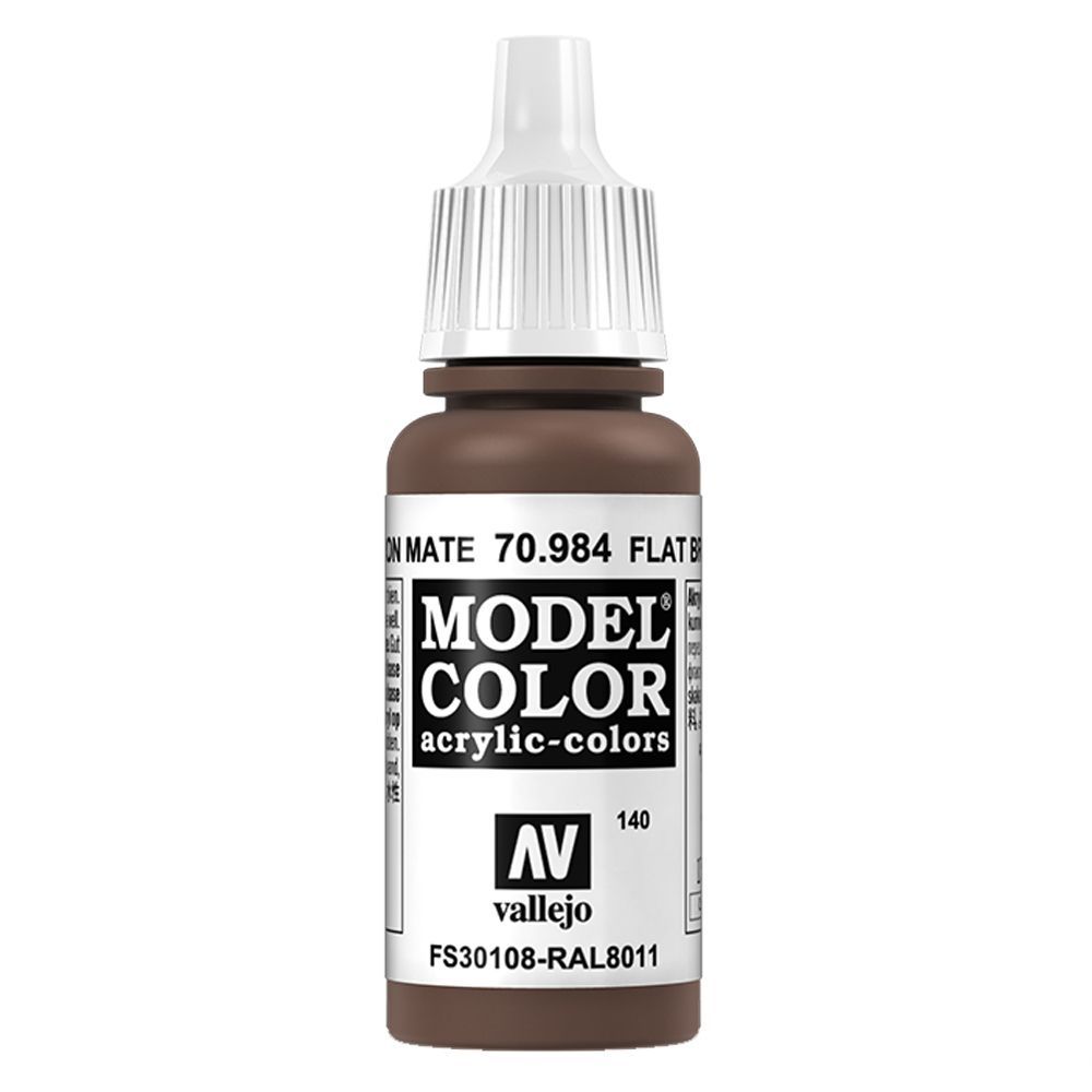 Vallejo - 70.984 Model Color Paint 17ml - Flat Brown