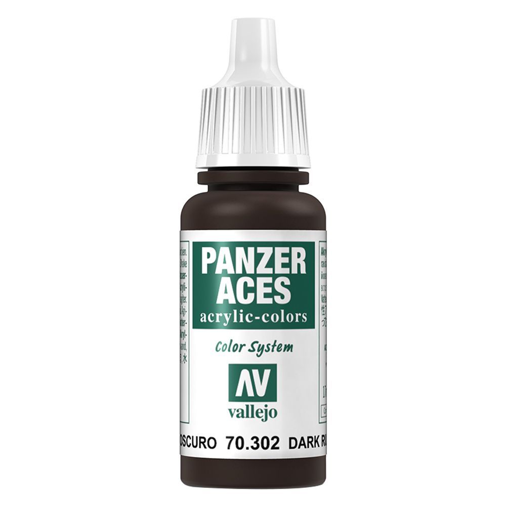 Vallejo - 70.302 Panzer Aces Paint 17ml - Dark Rust