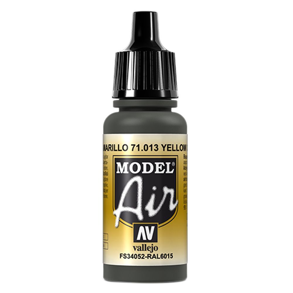 Vallejo - 71.013 Model Air Acrylic Paint 17ml - Yellow Olive