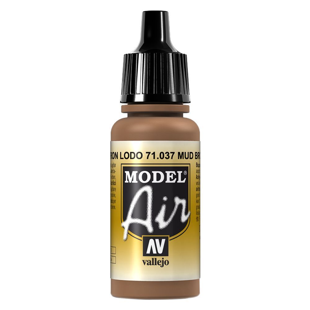 Vallejo - 71.037 Model Air Paint 17ml - Mud Brown