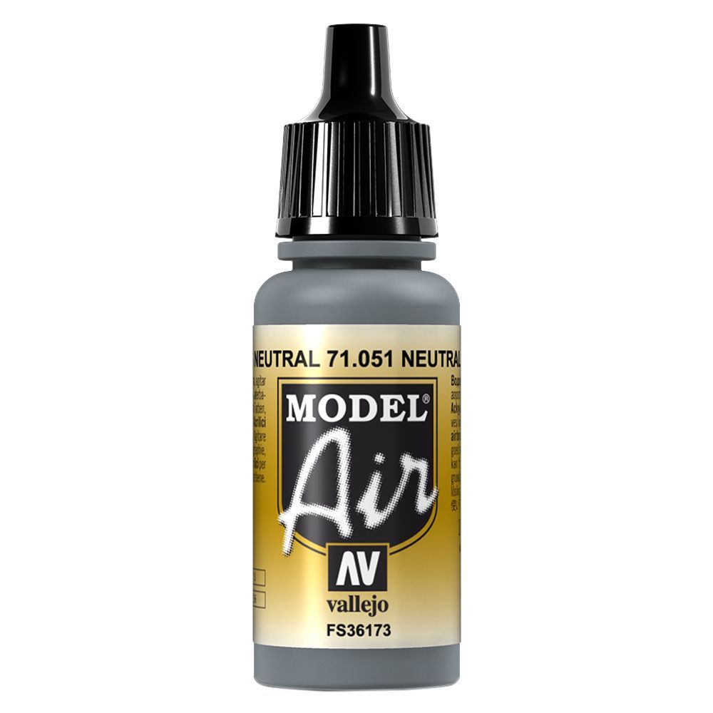 Vallejo - 71.051 Model Air Paint 17ml - Neutral Gray