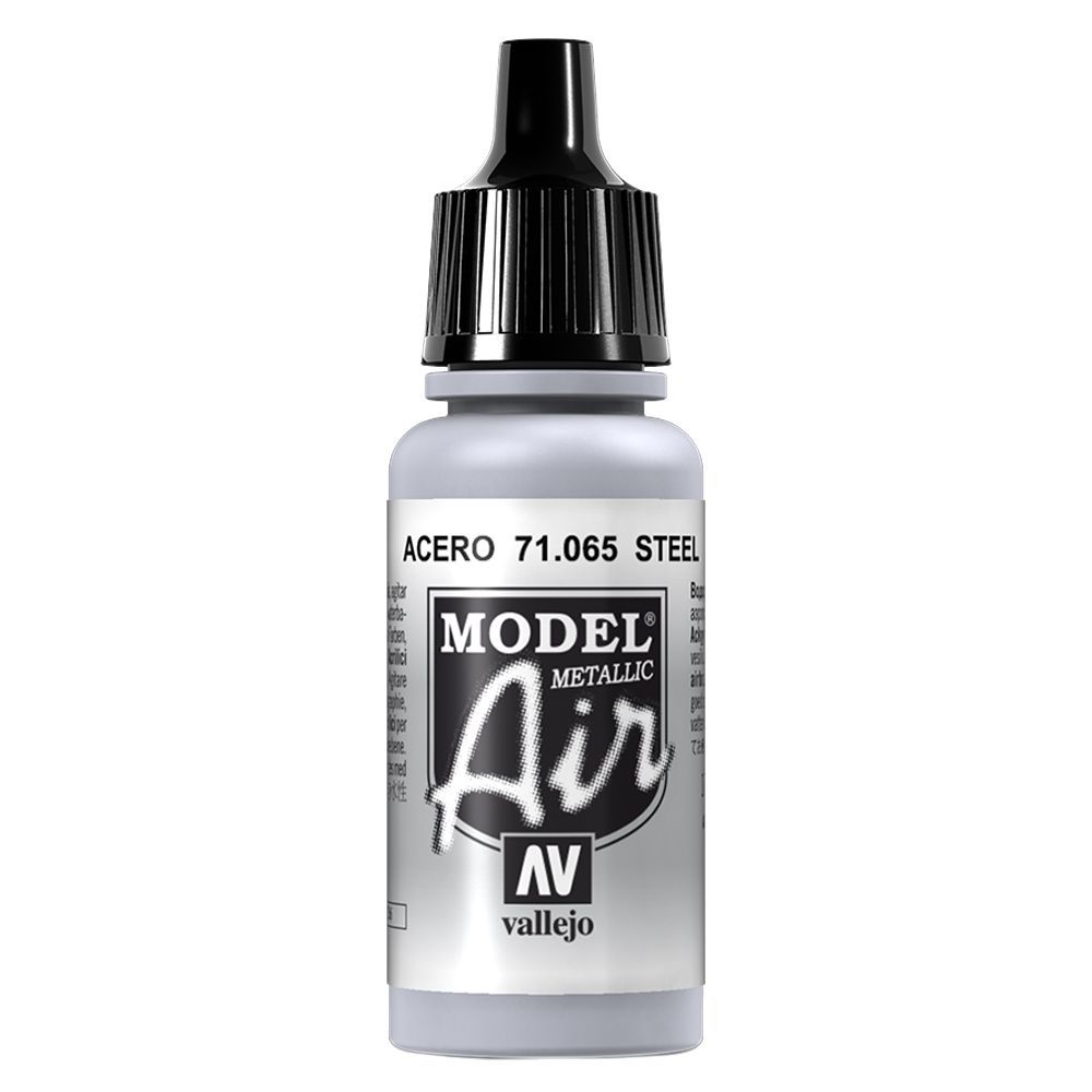 Vallejo - 71.065 Model Air Paint 17ml - Metallic Steel