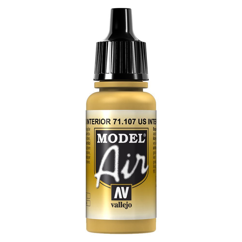 Vallejo - 71.107 Model Air Paint 17ml - US Interior Yellow