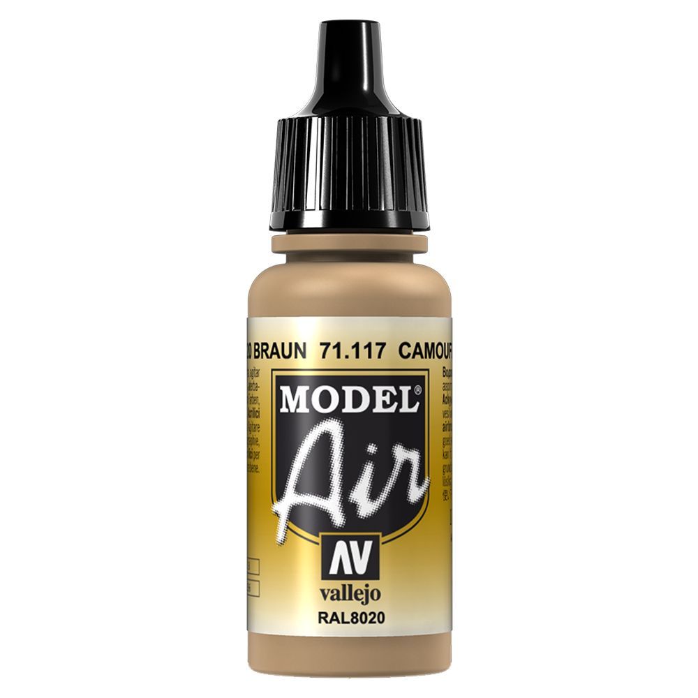 Vallejo - 71.117 Model Air Paint 17ml - Camouflage Brown