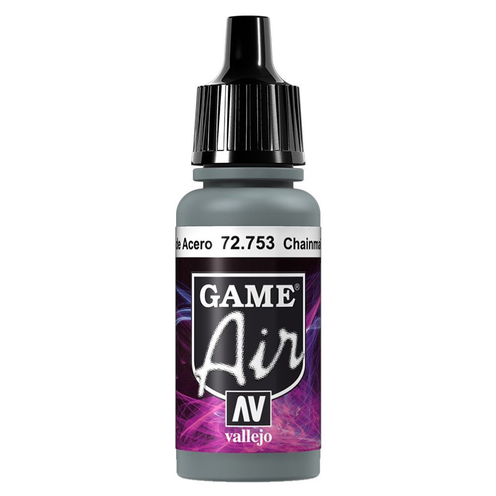 Vallejo - 72.753 Game Air Paint 17ml - Chain Mail Silver