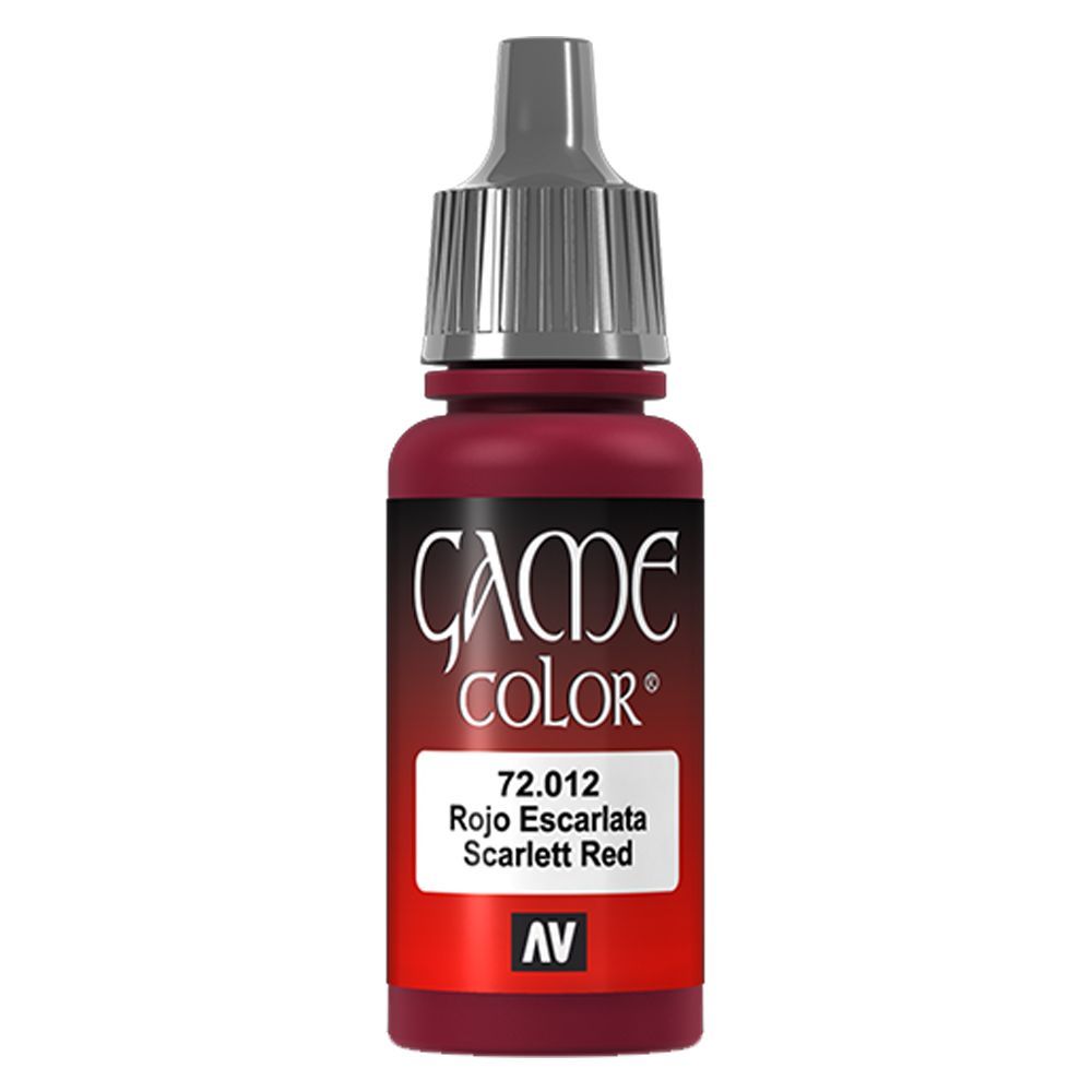 Vallejo - 72.012 Game Color Paint 17ml - Scarlet Red