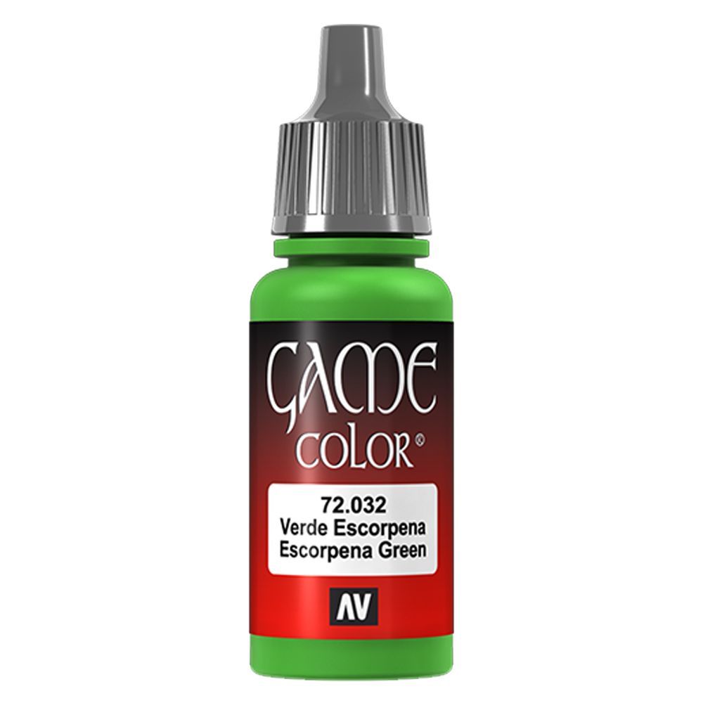 Vallejo - 72.032 Game Color Paint 17ml - Scorpy Green