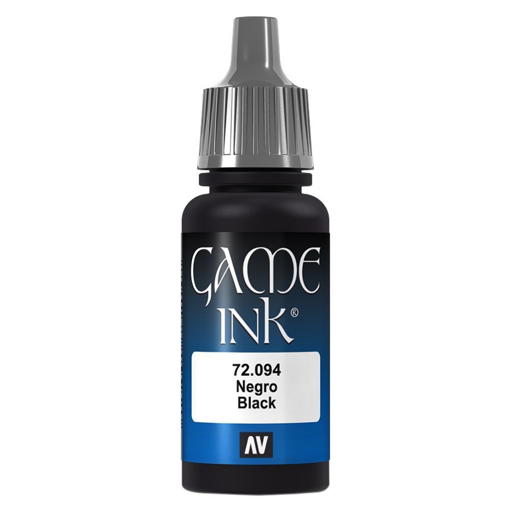 Vallejo - 72.094 Game Ink Color Paint 17ml - Black