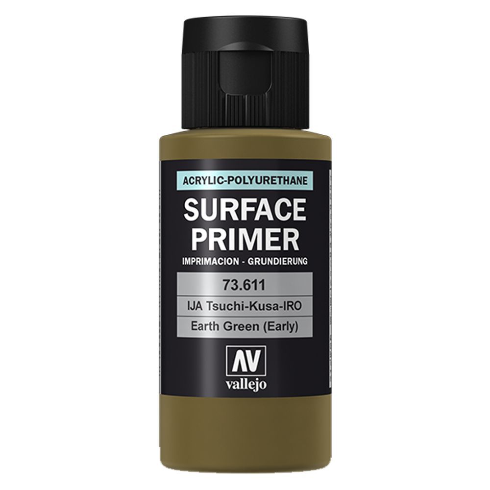 Vallejo - 73.611 Surface Primer Paint 60ml - Earth Green