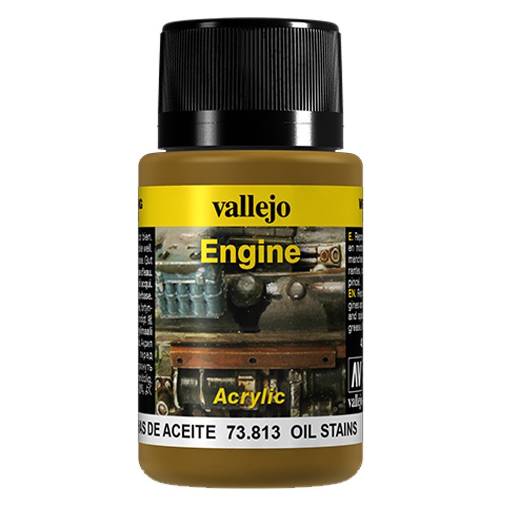 Vallejo - 73.813 Weathering Effects Engine 40ml - Oil Stains