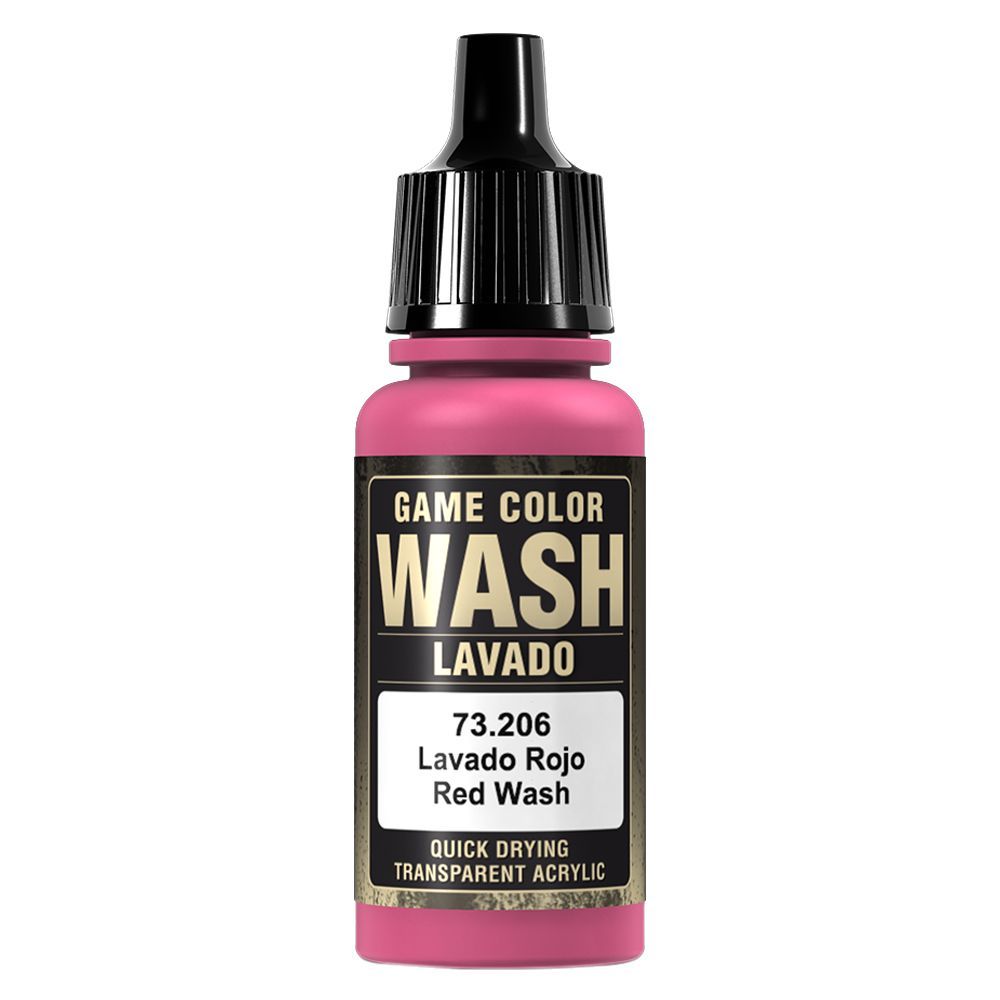 Vallejo - 73.206 Game Color Wash Paint 17ml - Red