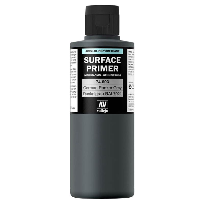 Vallejo - 74.603 Surface Primer - 200ml - German Panzer Grey