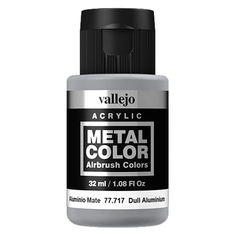 Vallejo - 77.717 Metal Color Paint 32ml - Dull Aluminium