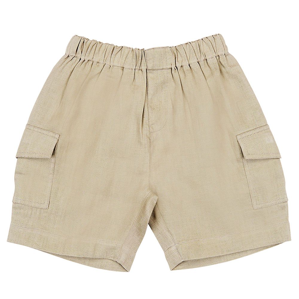 Jules & Juliette - Carl Shorts Linen - Dark Beige