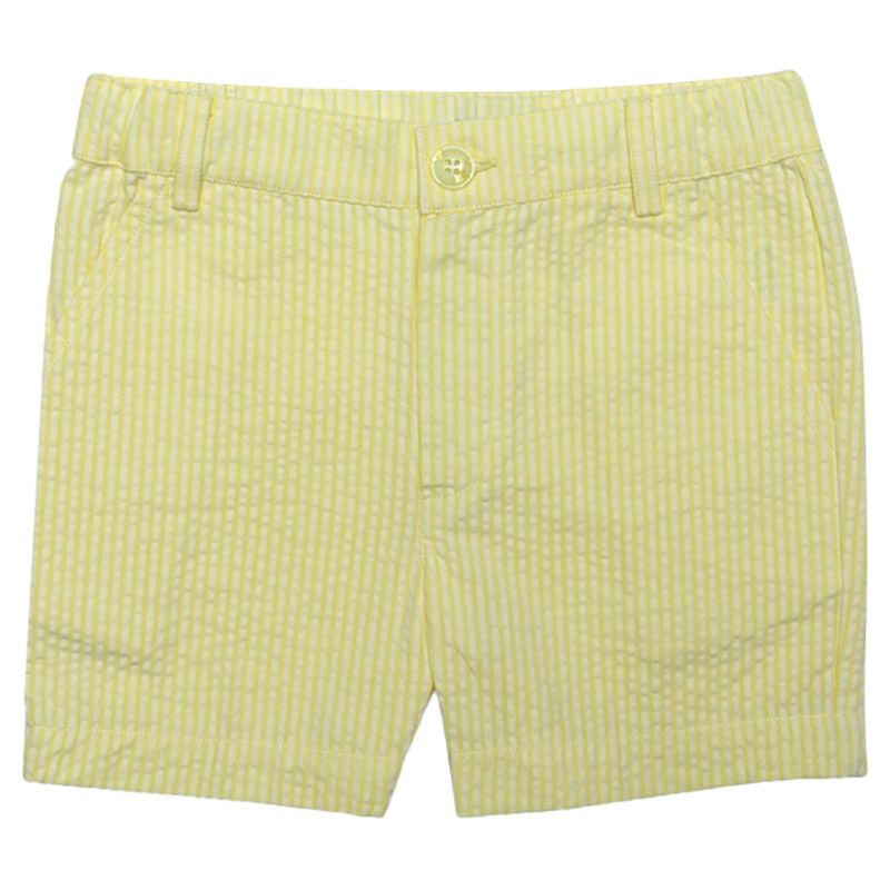 Jules & Juliette - Baby Boy Bob Cotton Shorts - Light Yellow