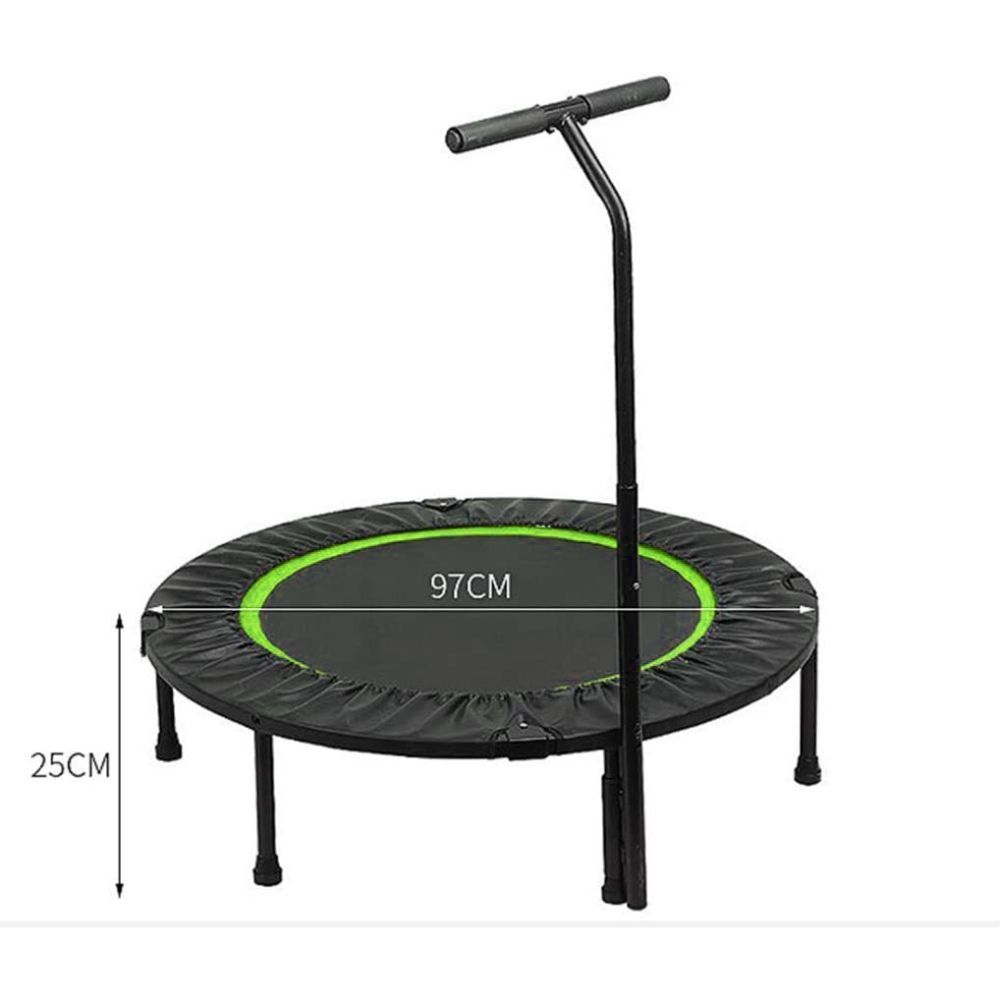 Buddiez - 40 inch Foldable Fitness Trampoline with Handlebar