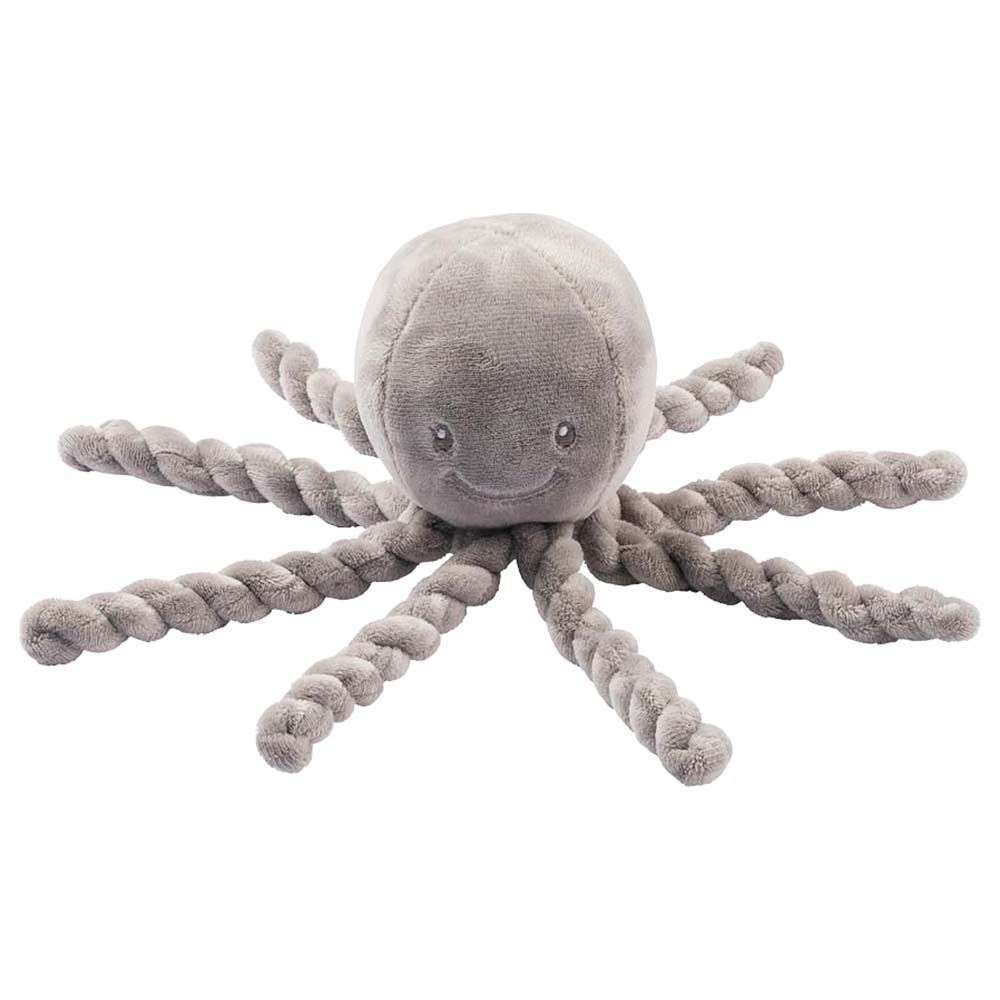 Nattou - Octopus Plush Toy - Grey