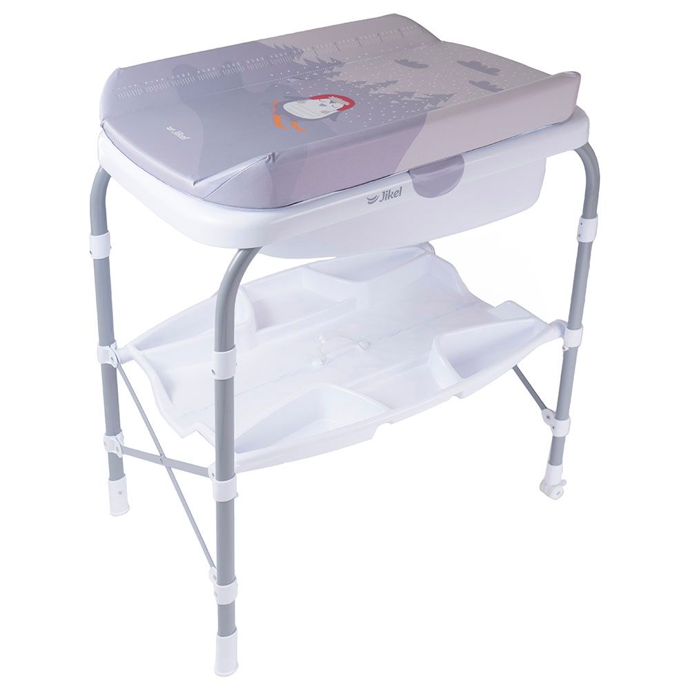 Jikel - Ripple Standing Bath & Changing Table - Grey