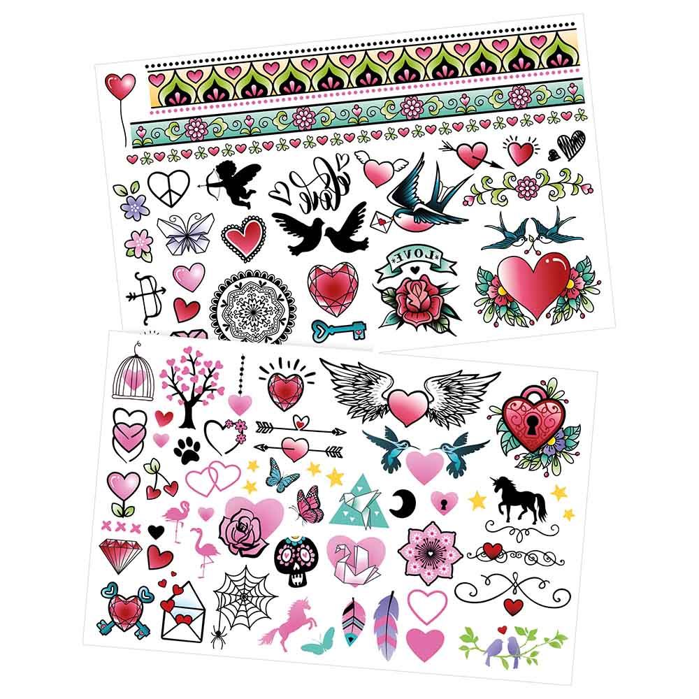 Buki France - 75 Wash-Off Tattoos Kit - Coloured