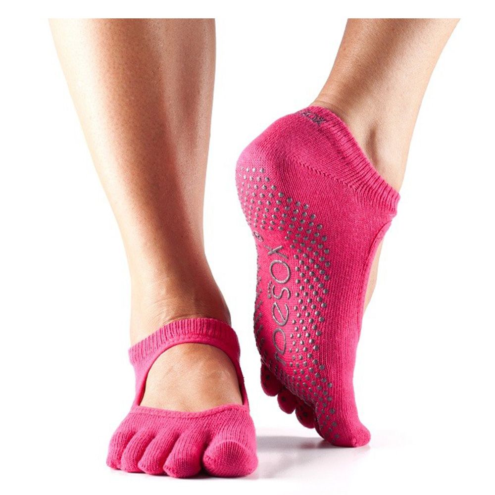 Toesox - Full Toe Bellarina Socks - Fuchsia