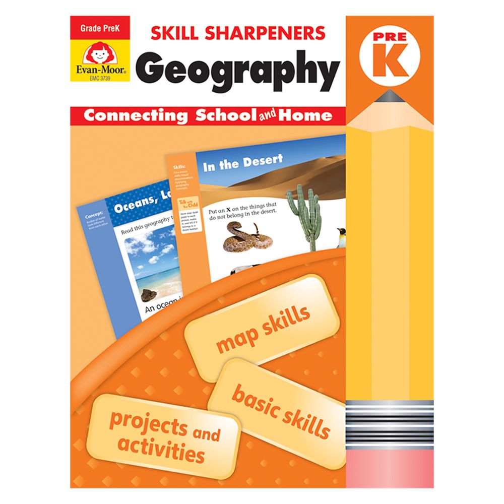 كتاب Skill Sharpeners Geography Grade PreK