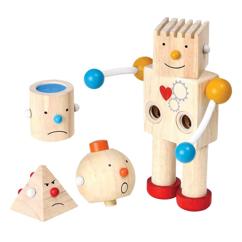 Plan Toys - Build A Robot - Beige