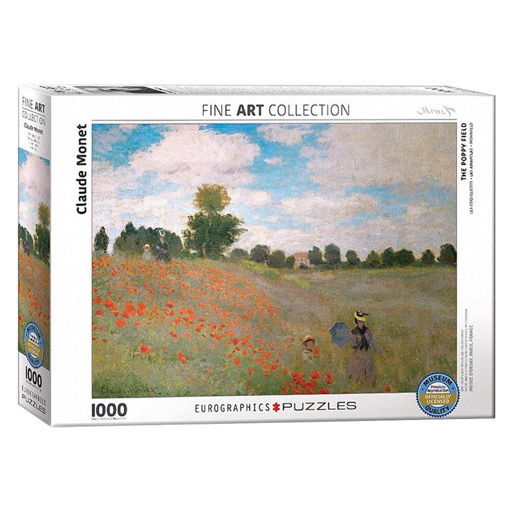 EuroGraphics Toys - Claude Monet The Poppy Field Puzzle