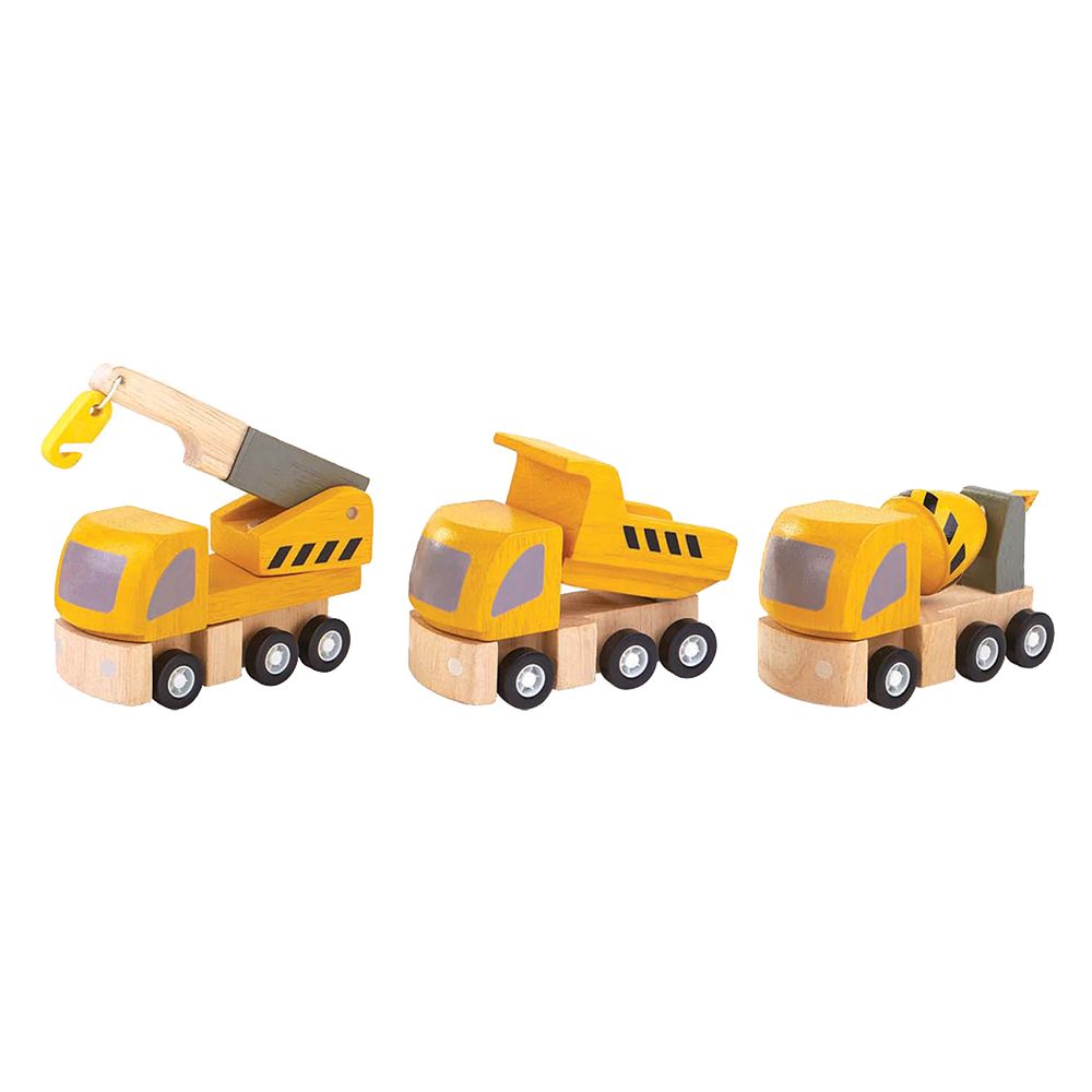 Plan Toys - Highway Maintenance Set - Yellow