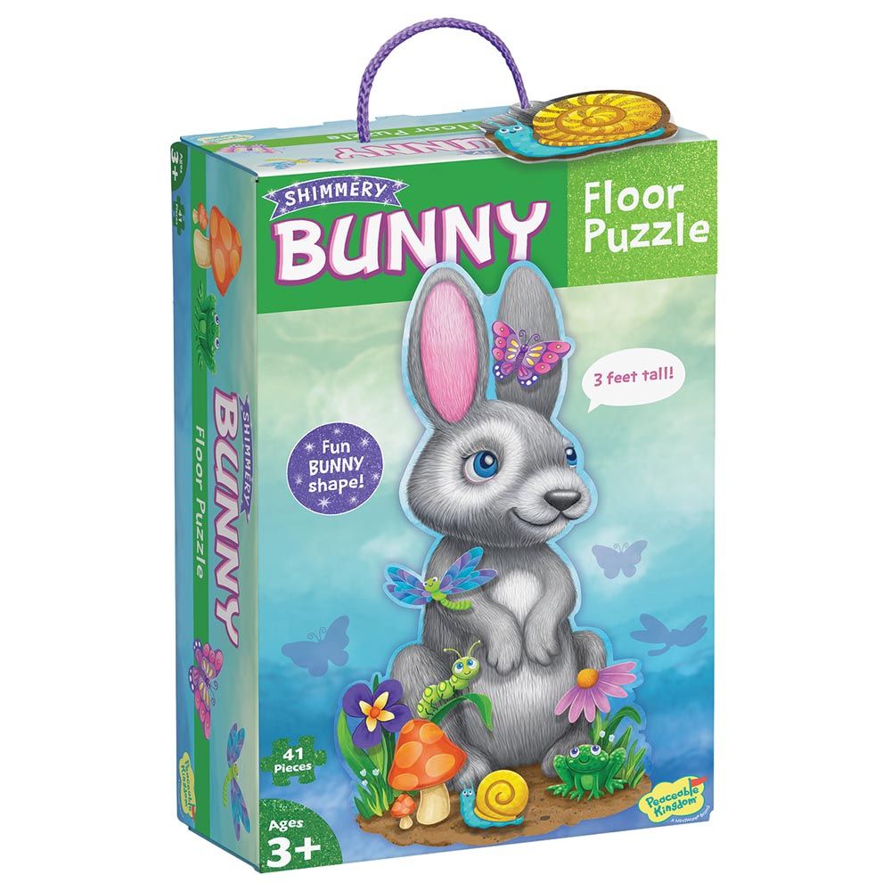 Peaceable Kingdom - Floor Bunny Puzzle - 41pcs