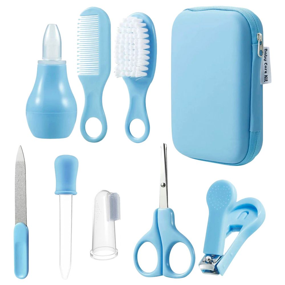 Cherubs - Baby Grooming Kit 8Pcs-Set - Blue