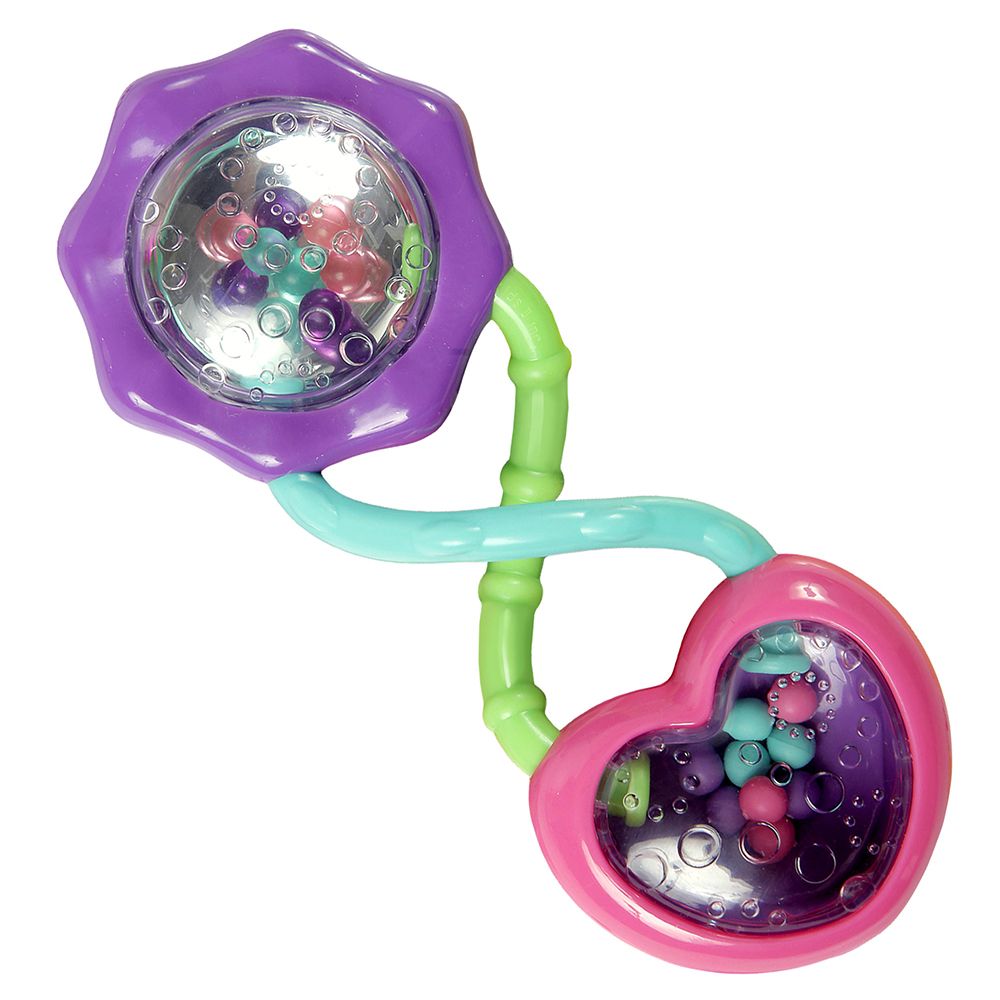 Bright Starts - Pink Barbell Rattle