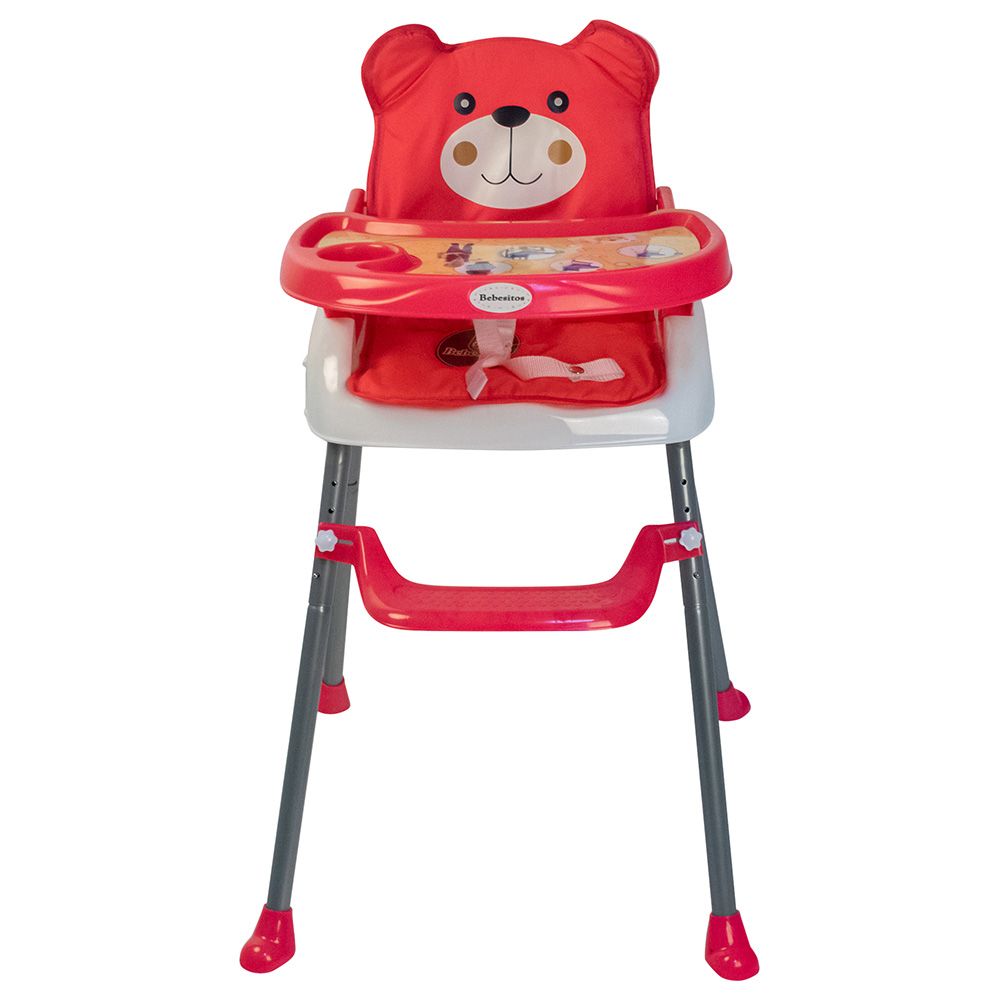 Bebesitos - 3-In-1 Foldable Highchair w/ Removable Cushion - Pink