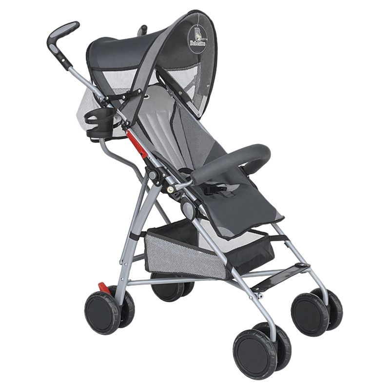 Bebesitos - Umbrella Lightweight Stroller W/ Multi Reclining Seat - Grey