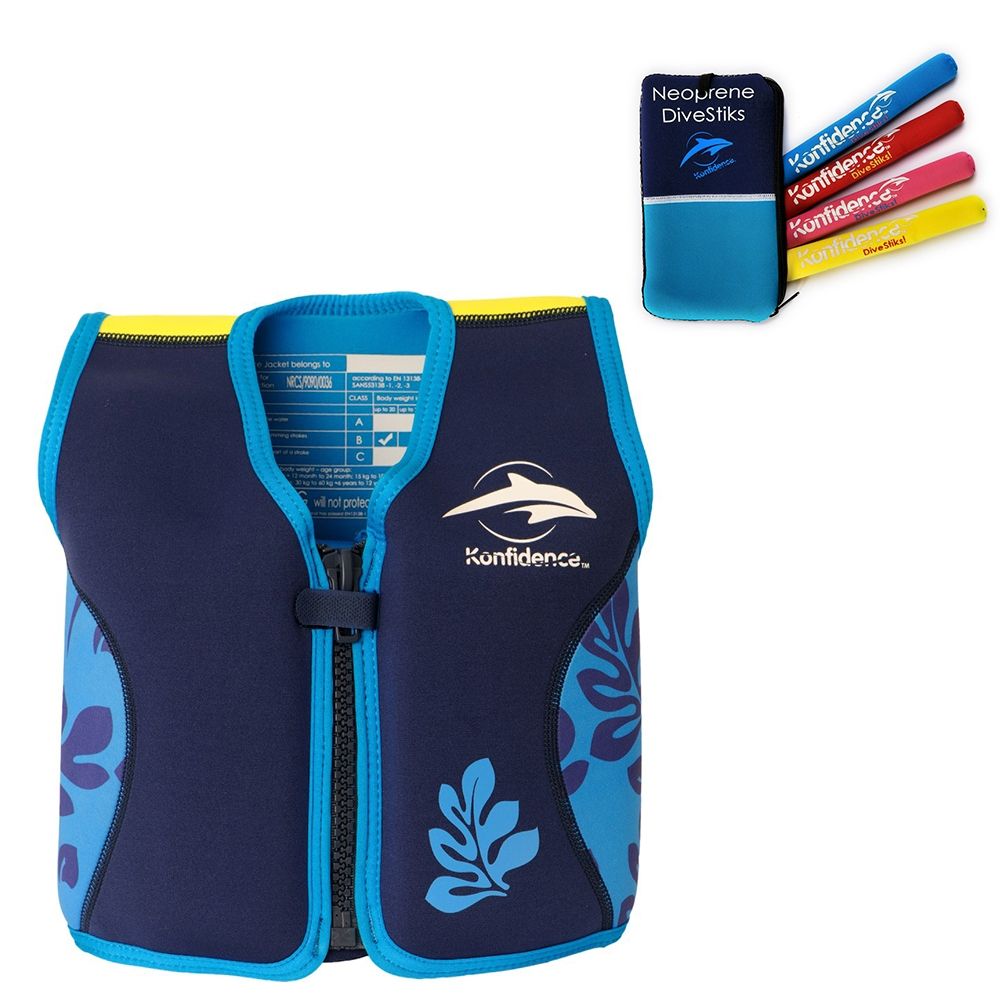 Konfidence - Children's Swim Jacket - Navy/Blue