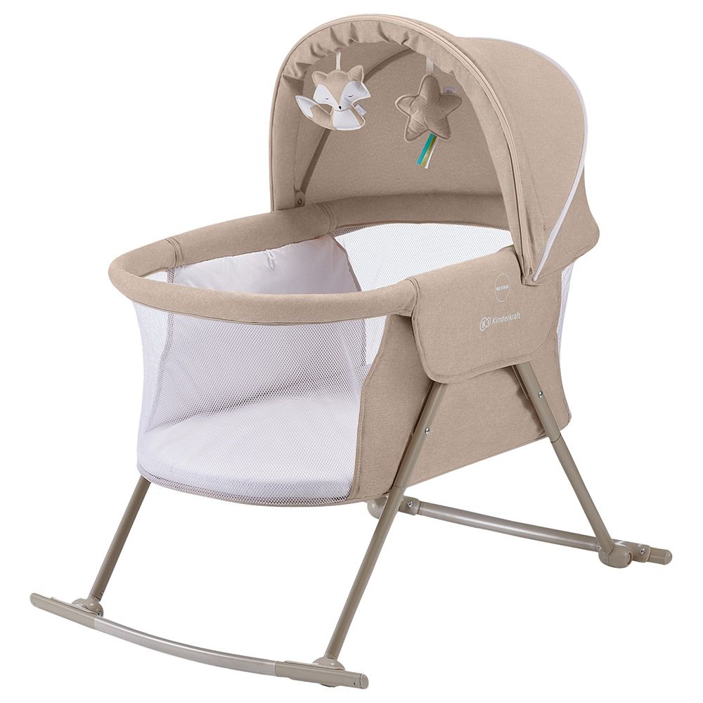 Kinderkraft - 3-In-1 Lovi Baby Cot/Cradle - Beige