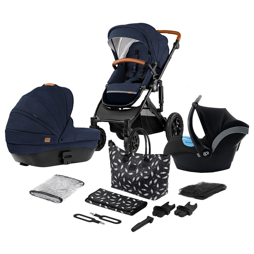 Kinderkraft - 3-in-1 Prime 20' Travel System W/ Accessories - Navy