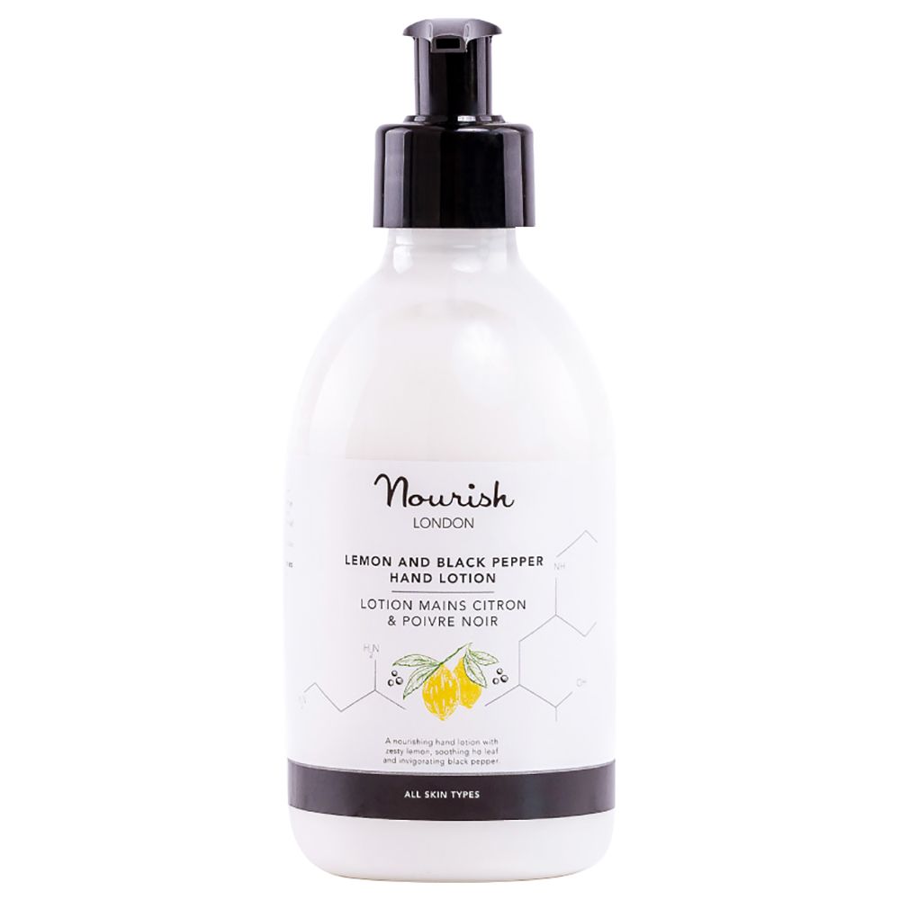 Nourish London - Lemon & Black Pepper Hand Lotion 