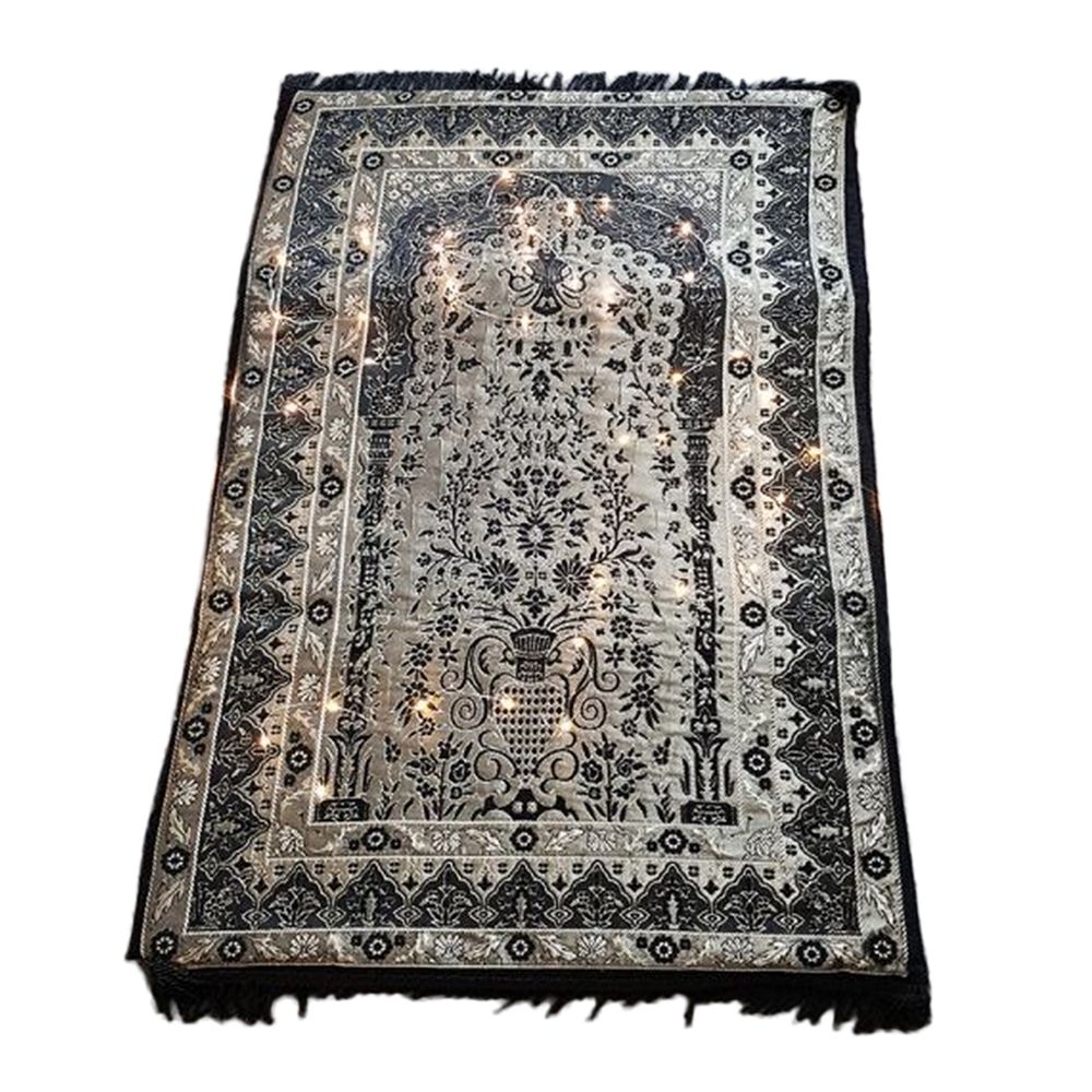 Sundus - Comfortable Premium Quality Prayer Rug - Black