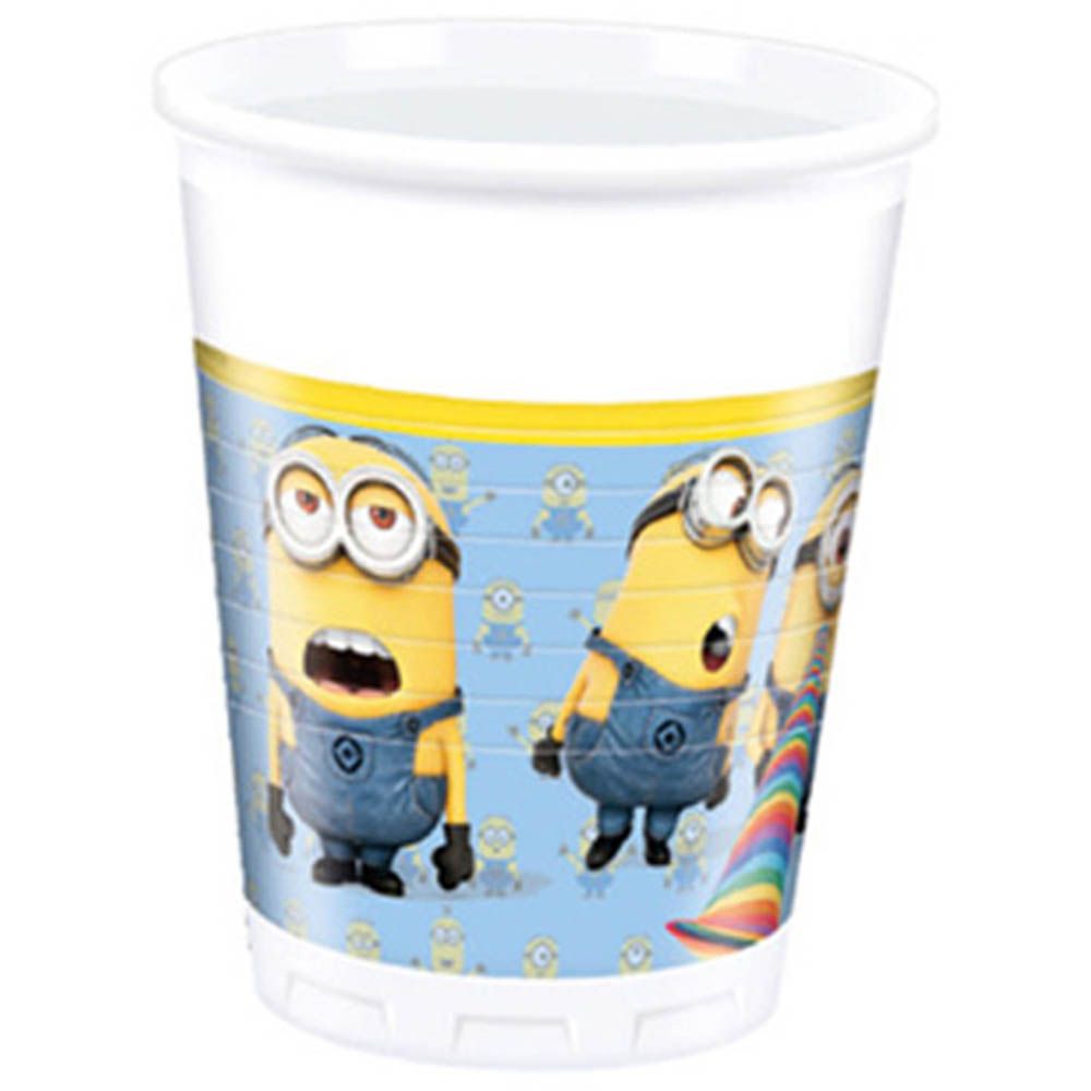 Lovely Minions Plastic Cups 207ml 8pcs