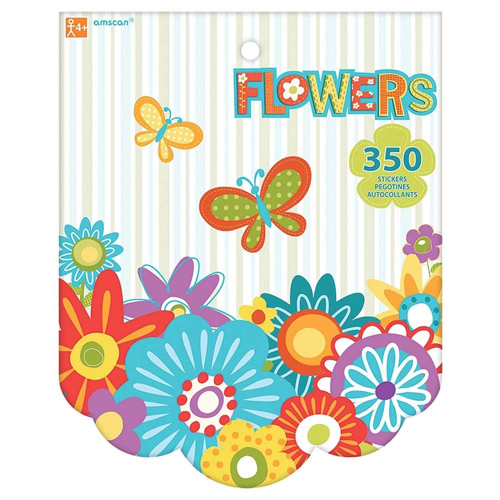 Amscan - Flowers Sticker Book