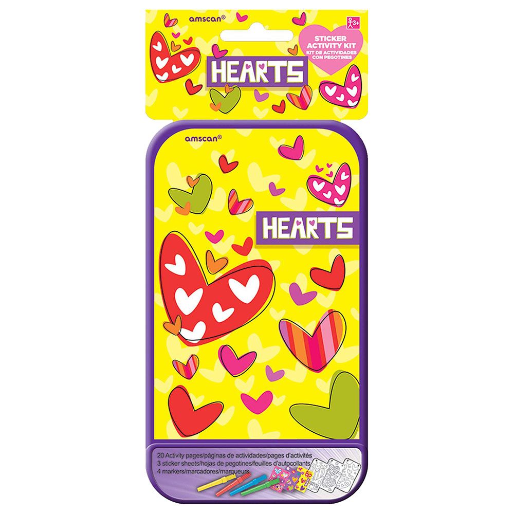 Amscan - Hearts Sticker Activity Kit