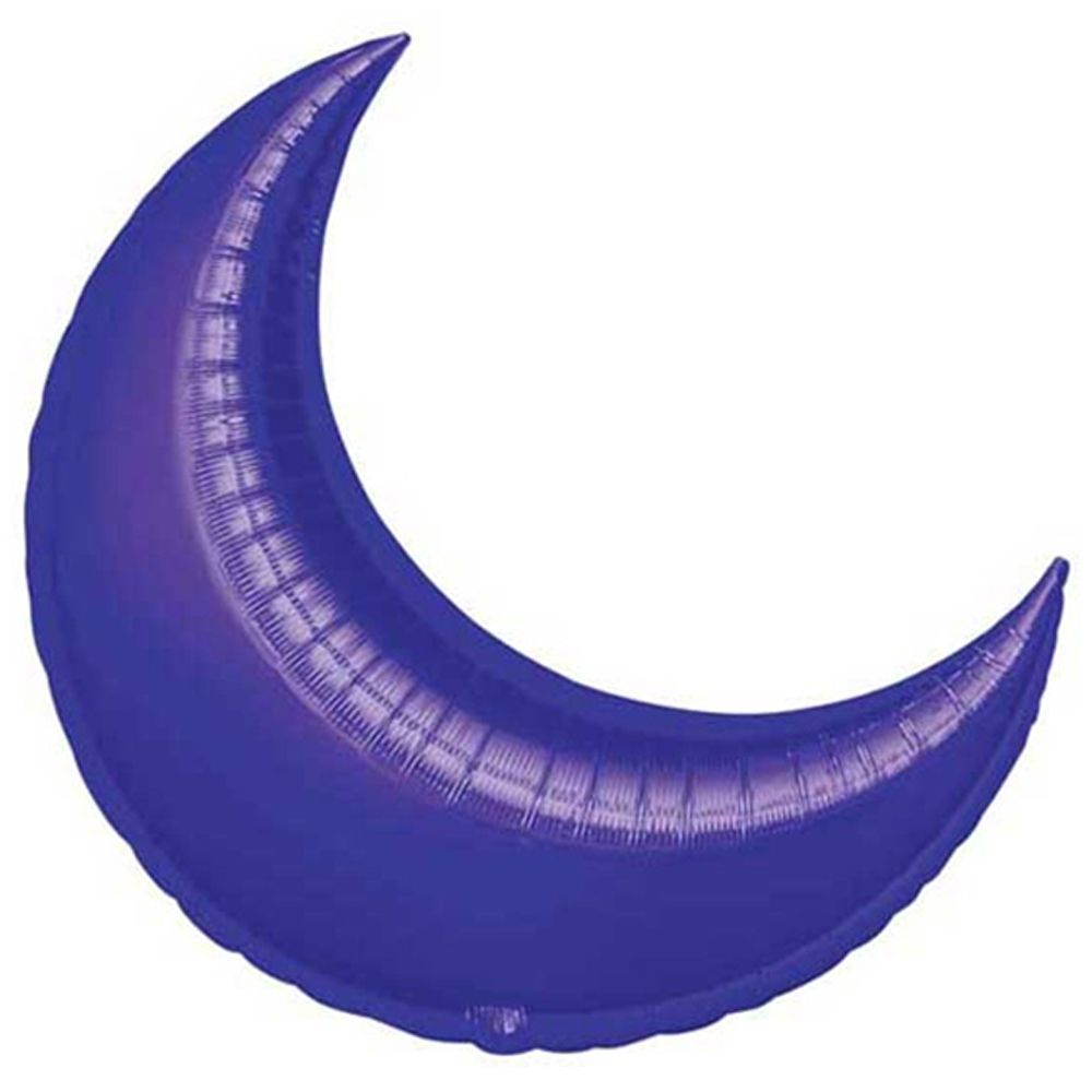 Anagram - Purple Crescent Mini Shape Balloon 43cm