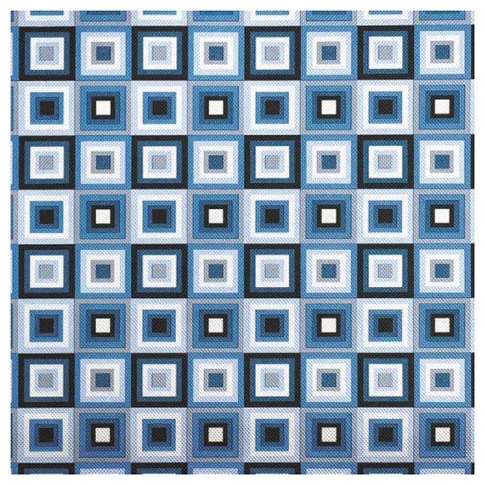 Amscan - Squares Foil Embossed Gift Wrap - Blue