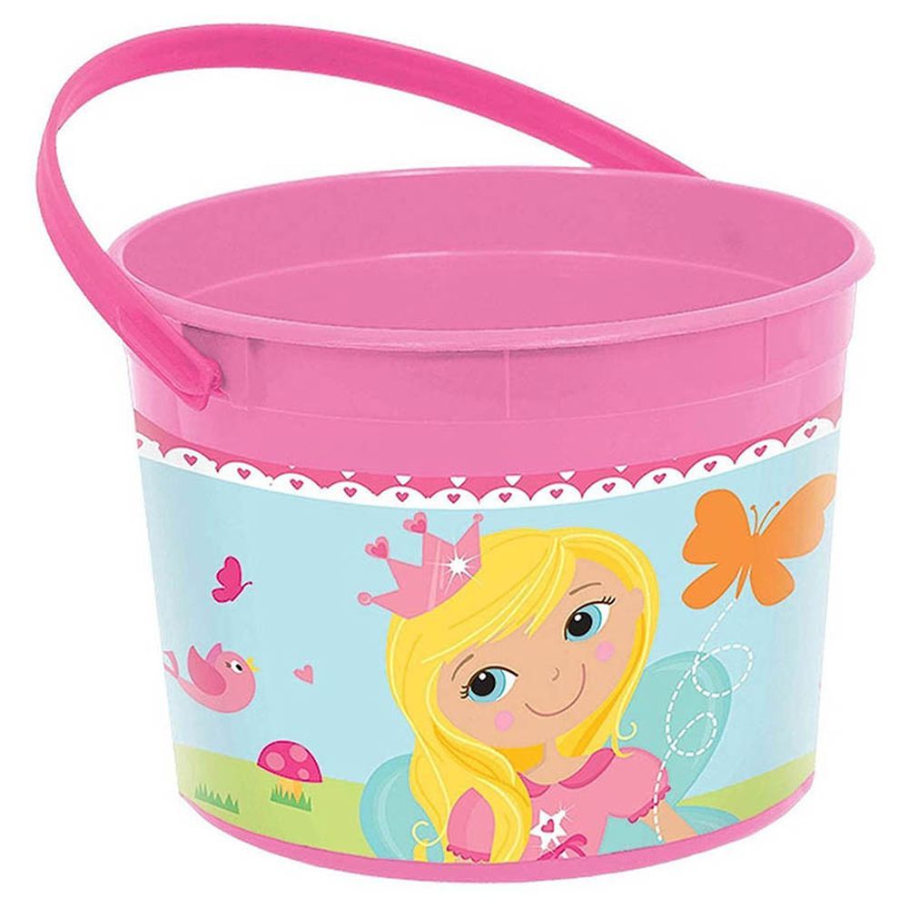 Amscan - Woodland Princess Plastic Favor Container - Pink