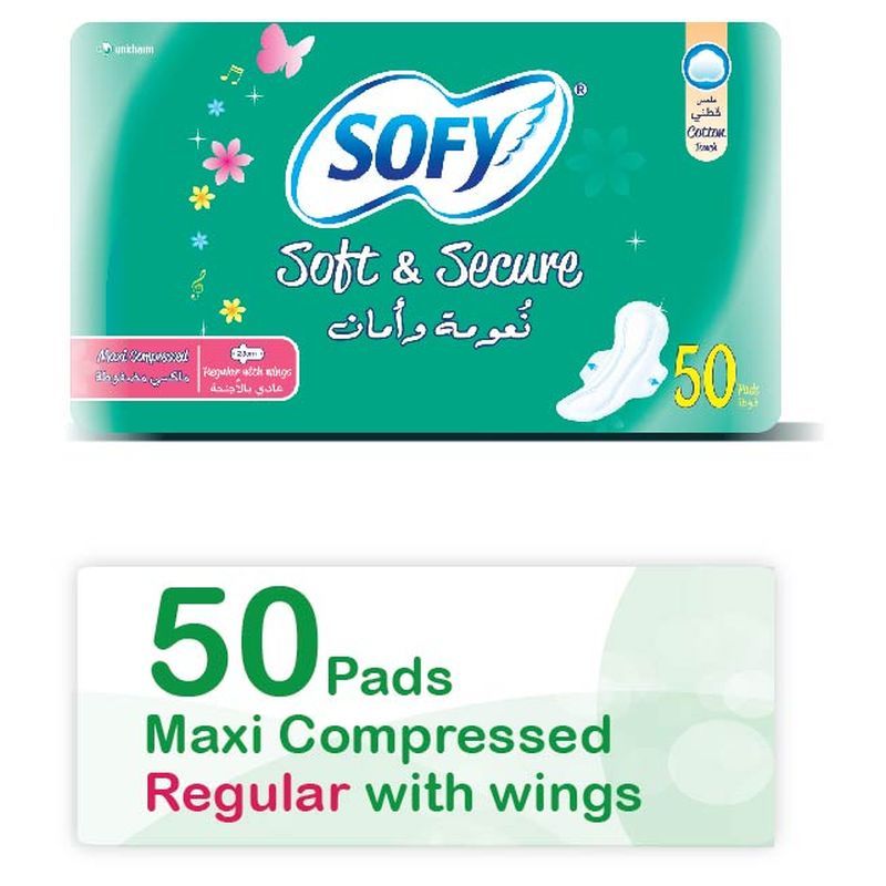 Sofy - Compact (Soft And Secure) Pads 50pcs Regular